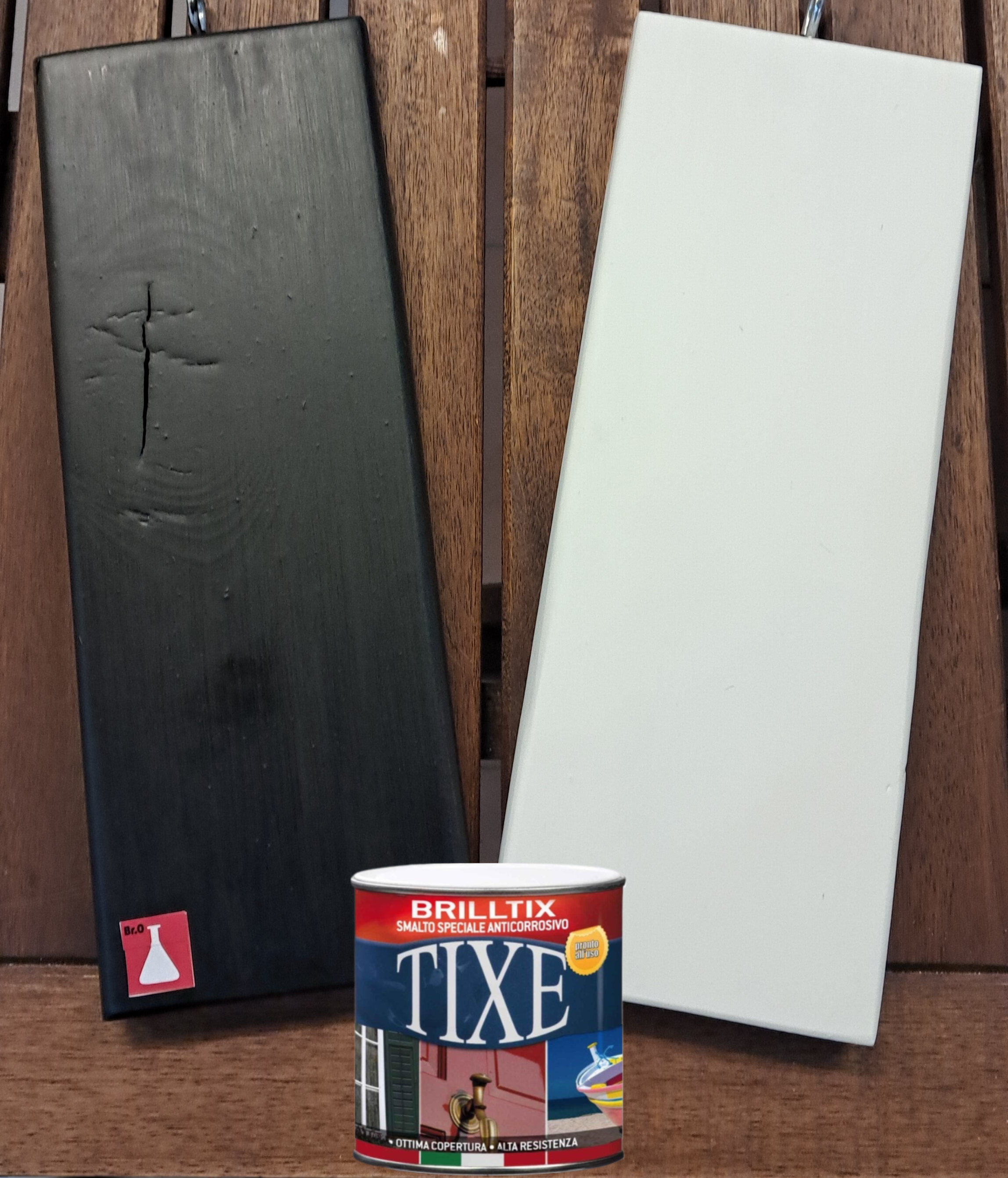 Краска Tixe BRILLTIX по дереву и металлу матовая чёрная 0.125/0.375/0.5/0.75/2.5л